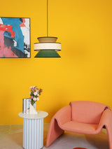 woven-rattan-cane-and-linen-pendant-light-vintage-style-suspended-ceiling-fixture