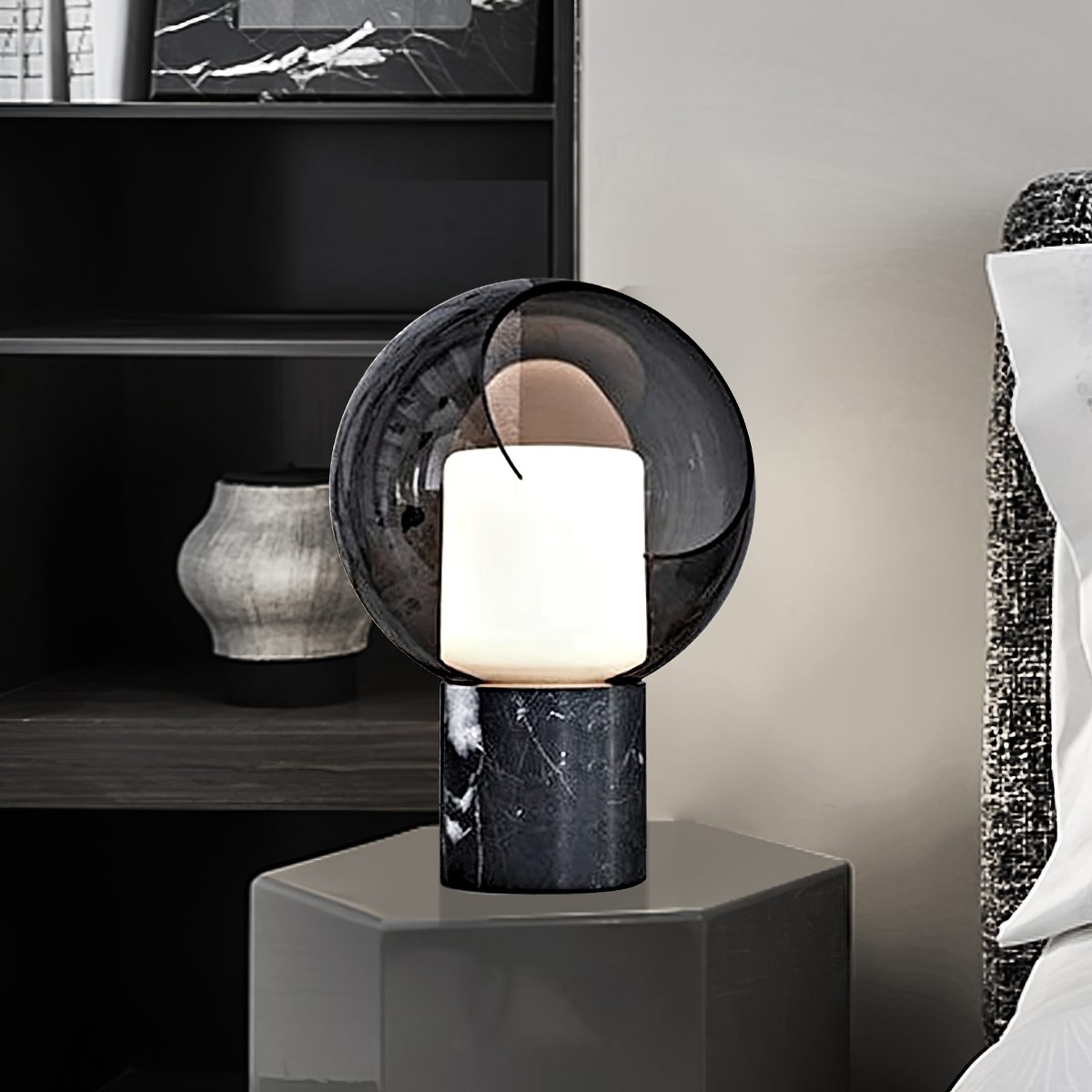 mid-century-scandinavian-evedal-domed-glass-table-lamp-with-stained-glass-shade