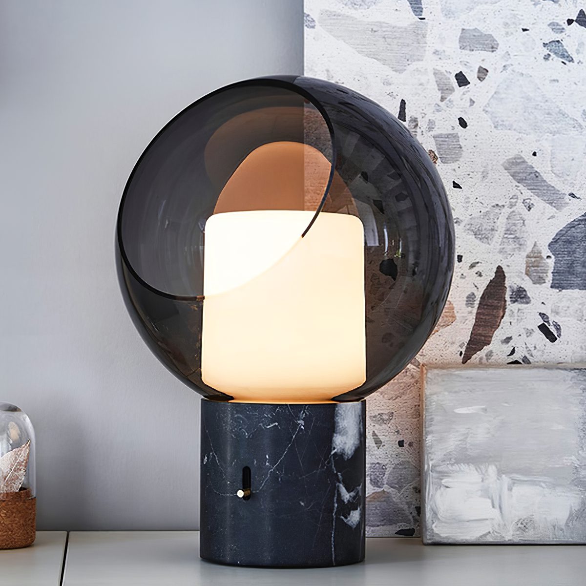 mid-century-scandinavian-evedal-domed-glass-table-lamp-with-stained-glass-shade