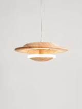 modern-solid-rubber-wood-dome-pendant-lamp-with-integrated-led-lighting