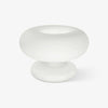Modern Mid Century Donut Frosted Glass Table Lamp Minimalist Round Accent Lighting for Bedside and Living Room