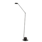 Dynamo Adjustable Arm LED Floor Lamp with Rotating Metal Diffuser and Cylindrical Base Standing Light