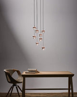 Modern Multi Head Glass Sphere LED Pendant Light for Restaurant and Home Decor