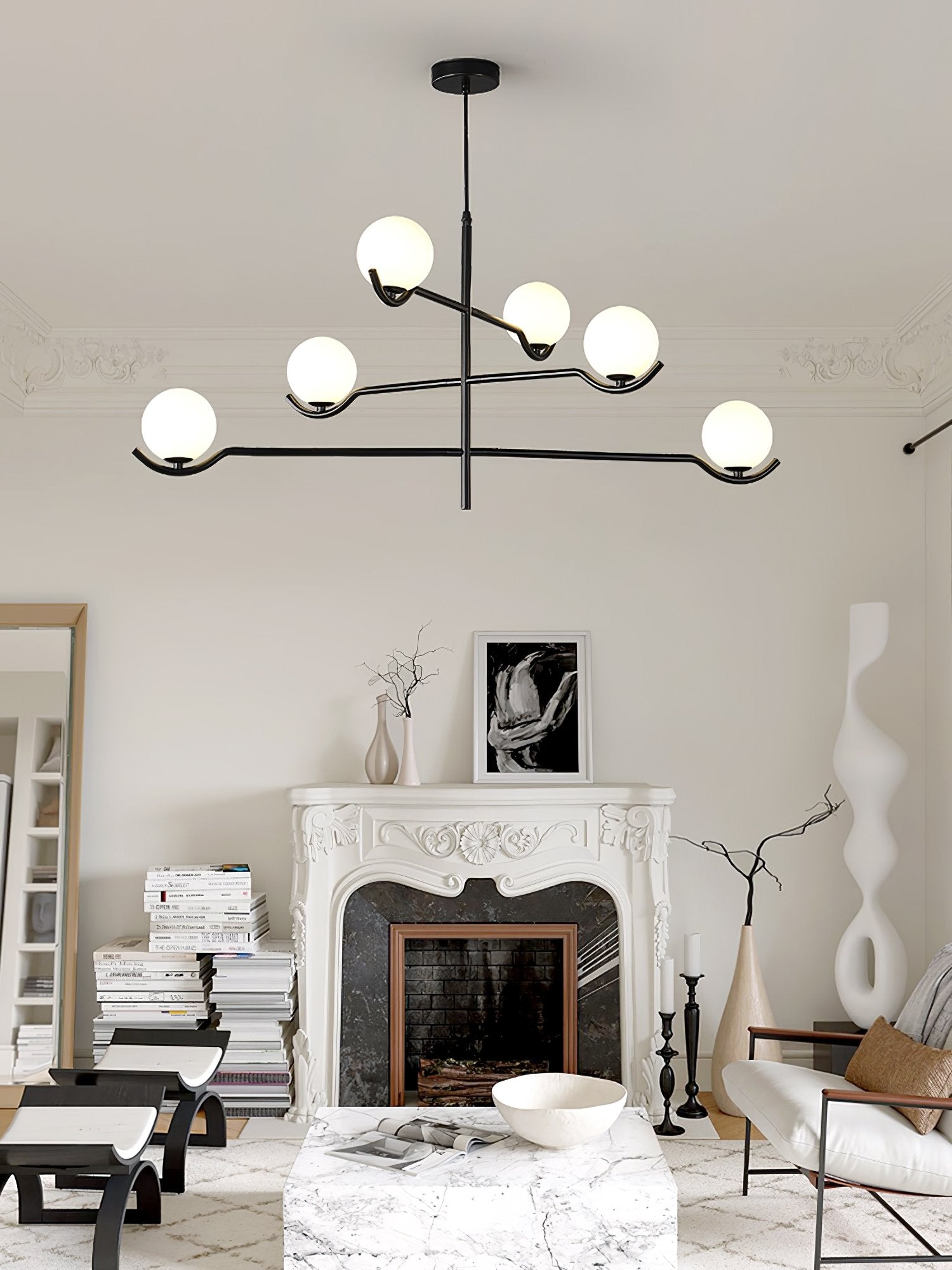 modern-metal-and-glass-globe-pendant-light-for-dining-room-in-gold-and-black-finish