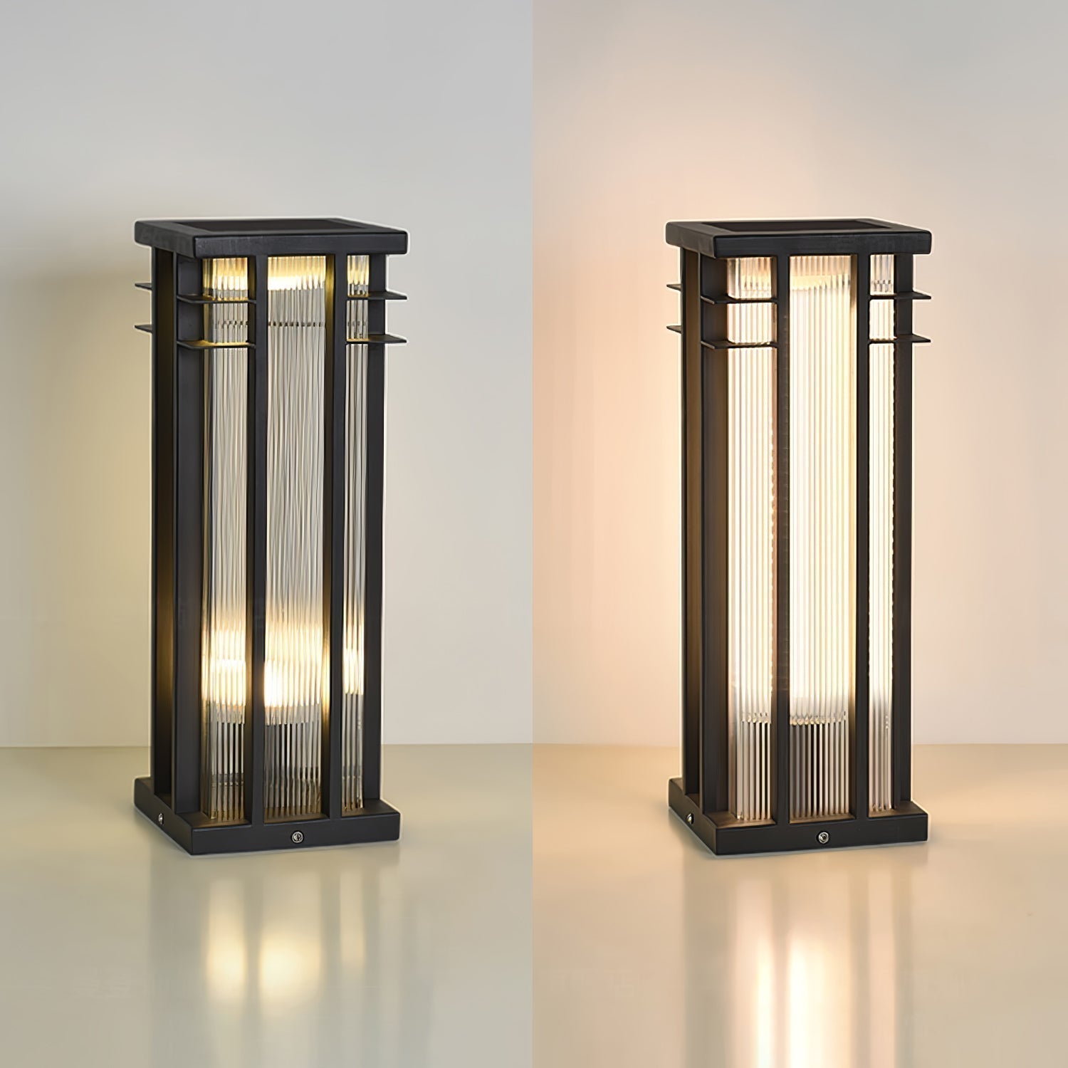 Modern Stainless Steel LED Post Light Waterproof Outdoor Garden Path Column Lamp