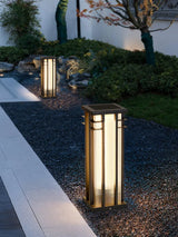 Modern Stainless Steel LED Post Light Waterproof Outdoor Garden Path Column Lamp