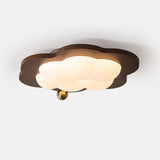 Dreamscape Walnut Wood LED Ceiling Light for Kids Room Cloud Heart Star Shapes