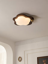Dreamscape Walnut Wood LED Ceiling Light for Kids Room Cloud Heart Star Shapes
