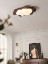 Dreamscape Walnut Wood LED Ceiling Light for Kids Room Cloud Heart Star Shapes