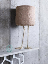 Antique Brass Duck Feet Table Lamp with Natural Feather Shade for Bedroom Decor