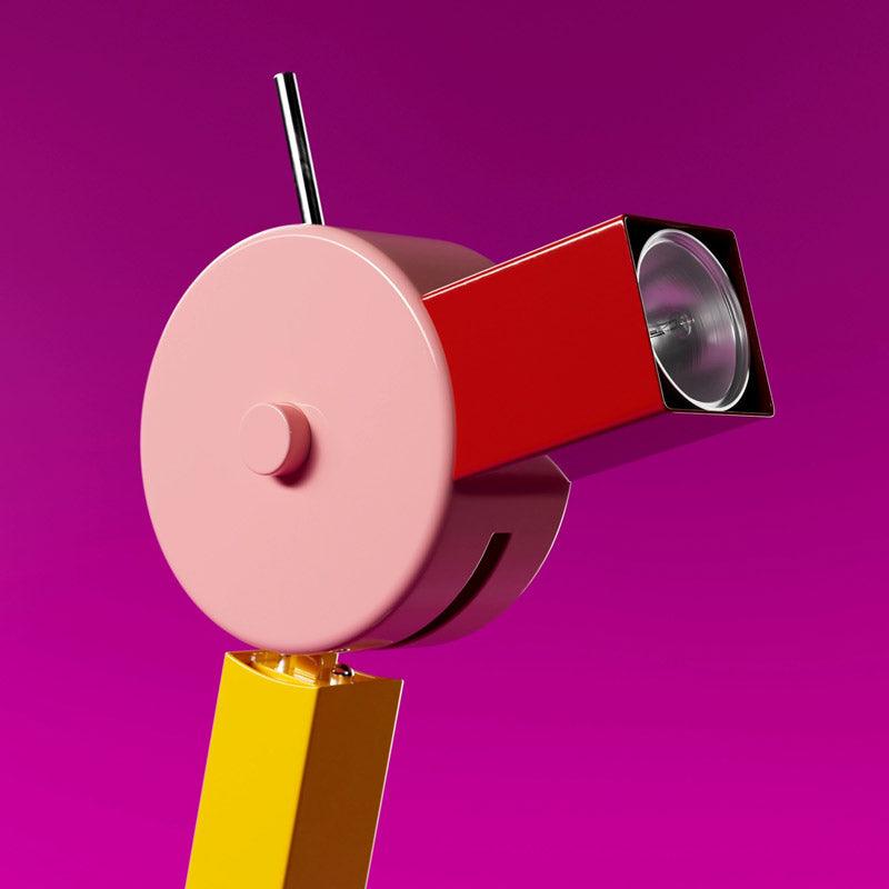 Adjustable LED Desk Lamp with 300 Degree Rotation and Multi Color Modern Metal Design