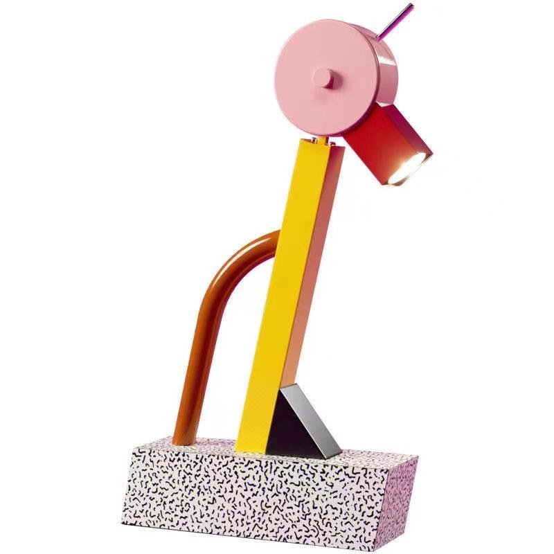 Adjustable LED Desk Lamp with 300 Degree Rotation and Multi Color Modern Metal Design