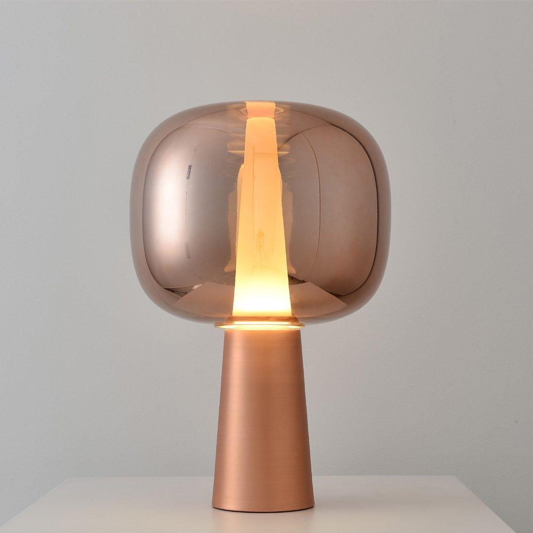 Modern Dusk Dawn LED Reading Table Lamp with Geometric Conic Base for Bedside Decor