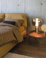 Modern Dusk Dawn LED Reading Table Lamp with Geometric Conic Base for Bedside Decor