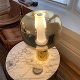 Modern Dusk Dawn LED Reading Table Lamp with Geometric Conic Base for Bedside Decor