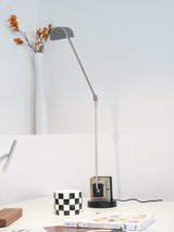Dynamo Minimalist Adjustable LED Table Lamp Rotating Metal Desk Light for Modern Bedroom Office