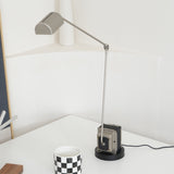 Dynamo Minimalist Adjustable LED Table Lamp Rotating Metal Desk Light for Modern Bedroom Office