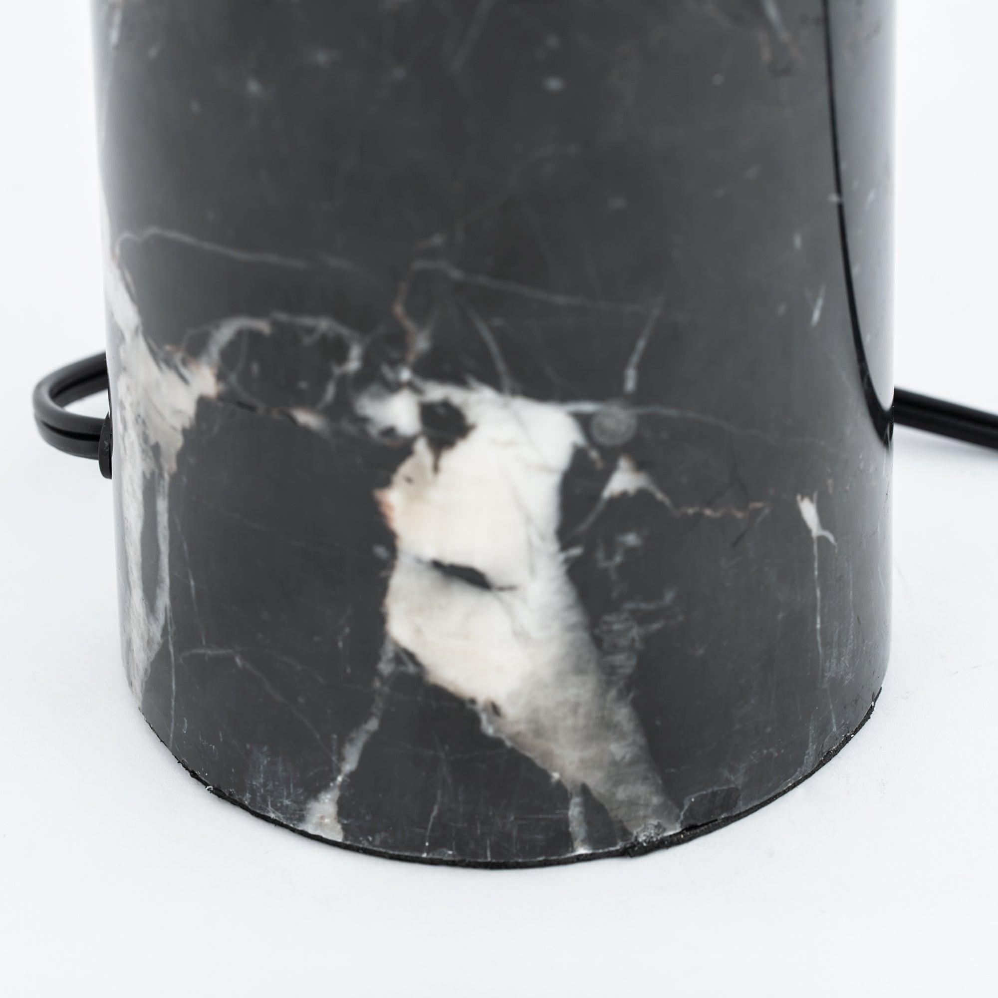 Elegant Modern Marble and Metal Sculptural Table Lamp for Reading