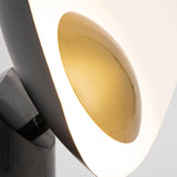 Elegant Modern Marble and Metal Sculptural Table Lamp for Reading