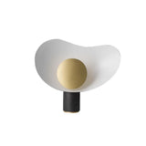 Elegant Modern Marble and Metal Sculptural Table Lamp for Reading