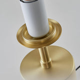 Modern Gold Metal Table Lamp with White Glass Sphere Shade for Bedside and Desk Lighting