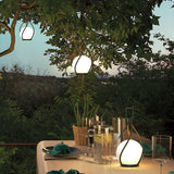 Modern Rechargeable LED Orb Lantern Portable Stainless Steel Table Lamp for Indoor Outdoor Use