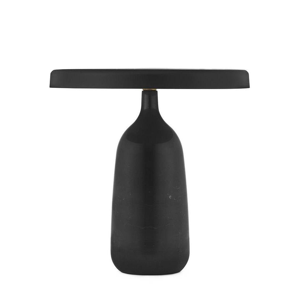 Eddy Modern Marble Base Table Lamp with Adjustable Steel Shade and Integrated LED