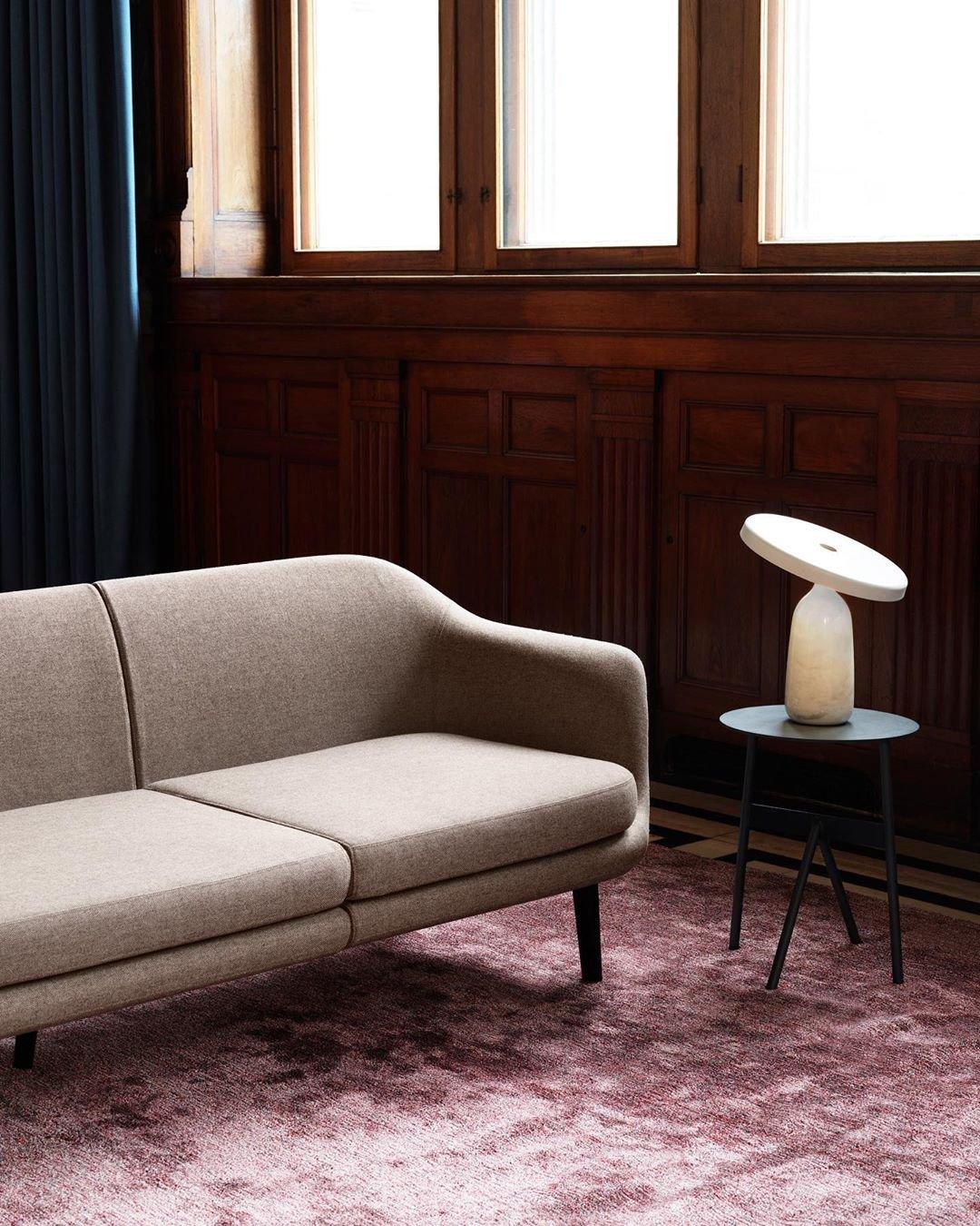 Eddy Modern Marble Base Table Lamp with Adjustable Steel Shade and Integrated LED
