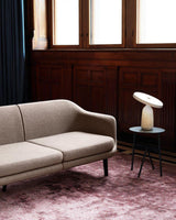 Eddy Modern Marble Base Table Lamp with Adjustable Steel Shade and Integrated LED