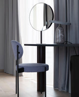 Eddy Modern Marble Base Table Lamp with Adjustable Steel Shade and Integrated LED