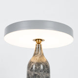 Eddy Modern Marble Base Table Lamp with Adjustable Steel Shade and Integrated LED