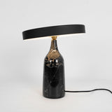Eddy Modern Marble Base Table Lamp with Adjustable Steel Shade and Integrated LED