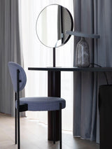 Eddy Modern Marble Base Table Lamp with Adjustable Steel Shade and Integrated LED