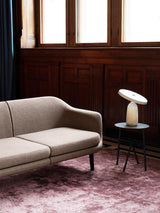 Eddy Modern Marble Base Table Lamp with Adjustable Steel Shade and Integrated LED