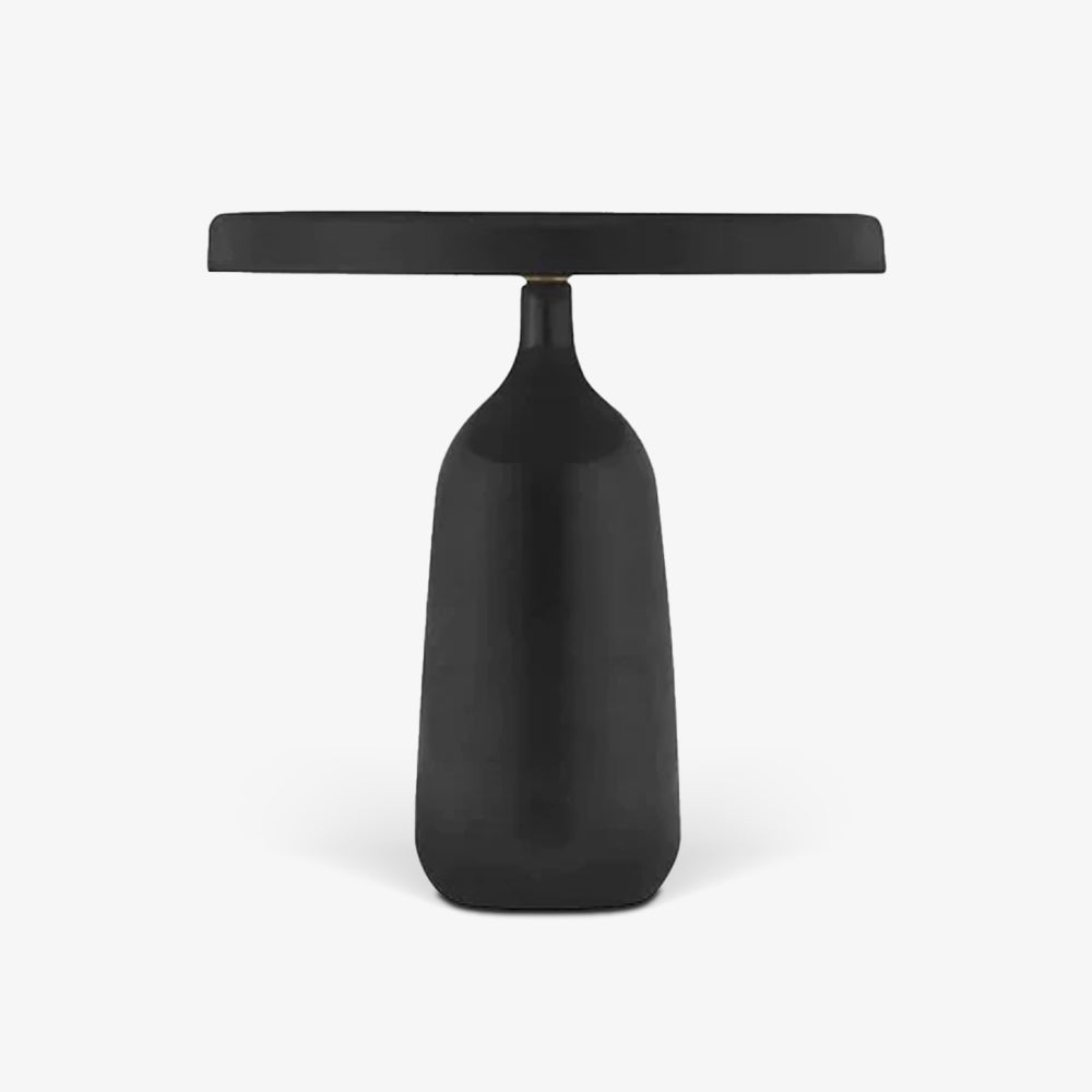 Eddy Modern Marble Base Table Lamp with Adjustable Steel Shade and Integrated LED