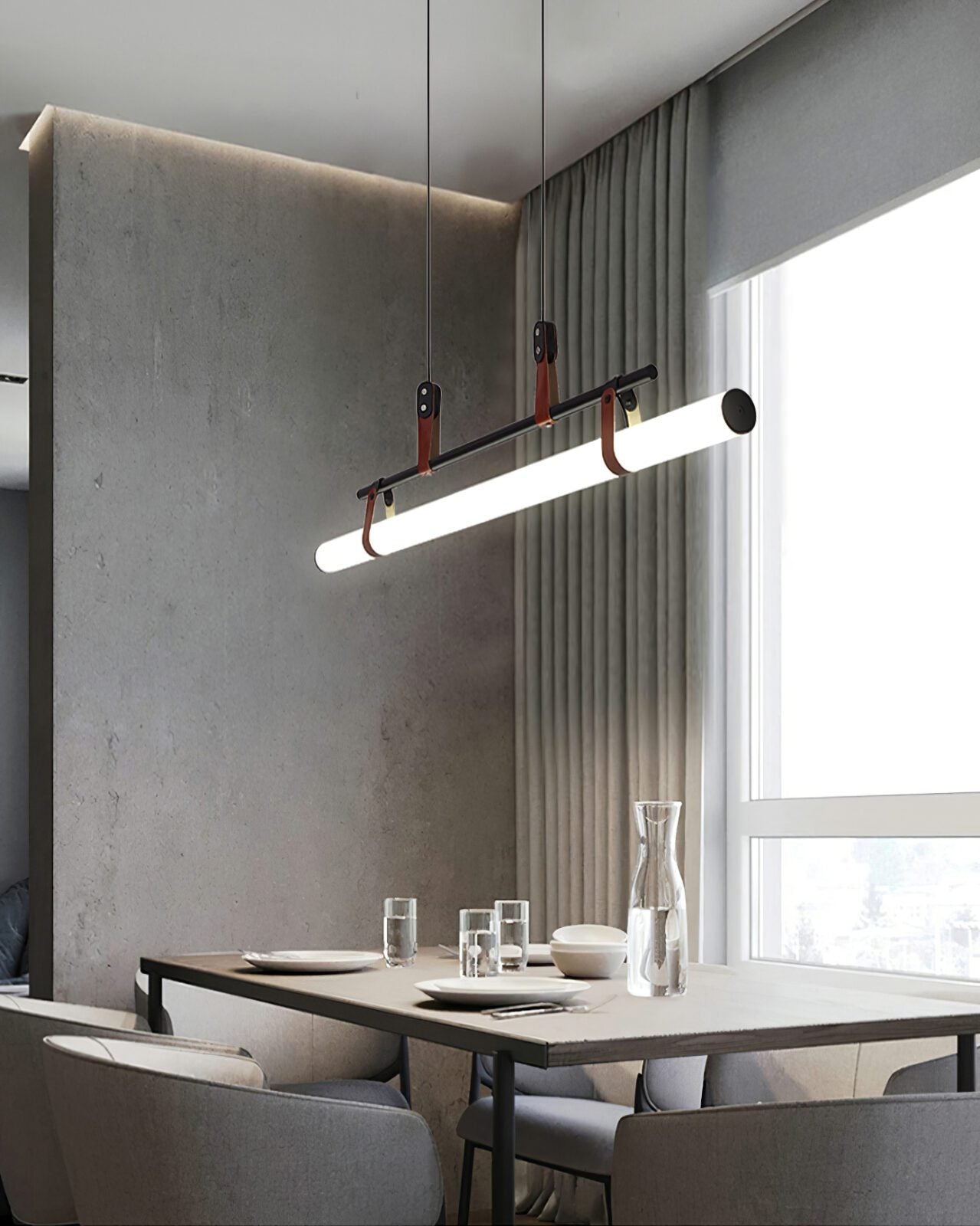 modern-minimalist-linear-led-chandelier-with-leather-accents-for-dining-room-and-living-area