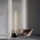 Minimalist Linear LED Standing Floor Lamp for Modern Living Room and Bedroom Reading