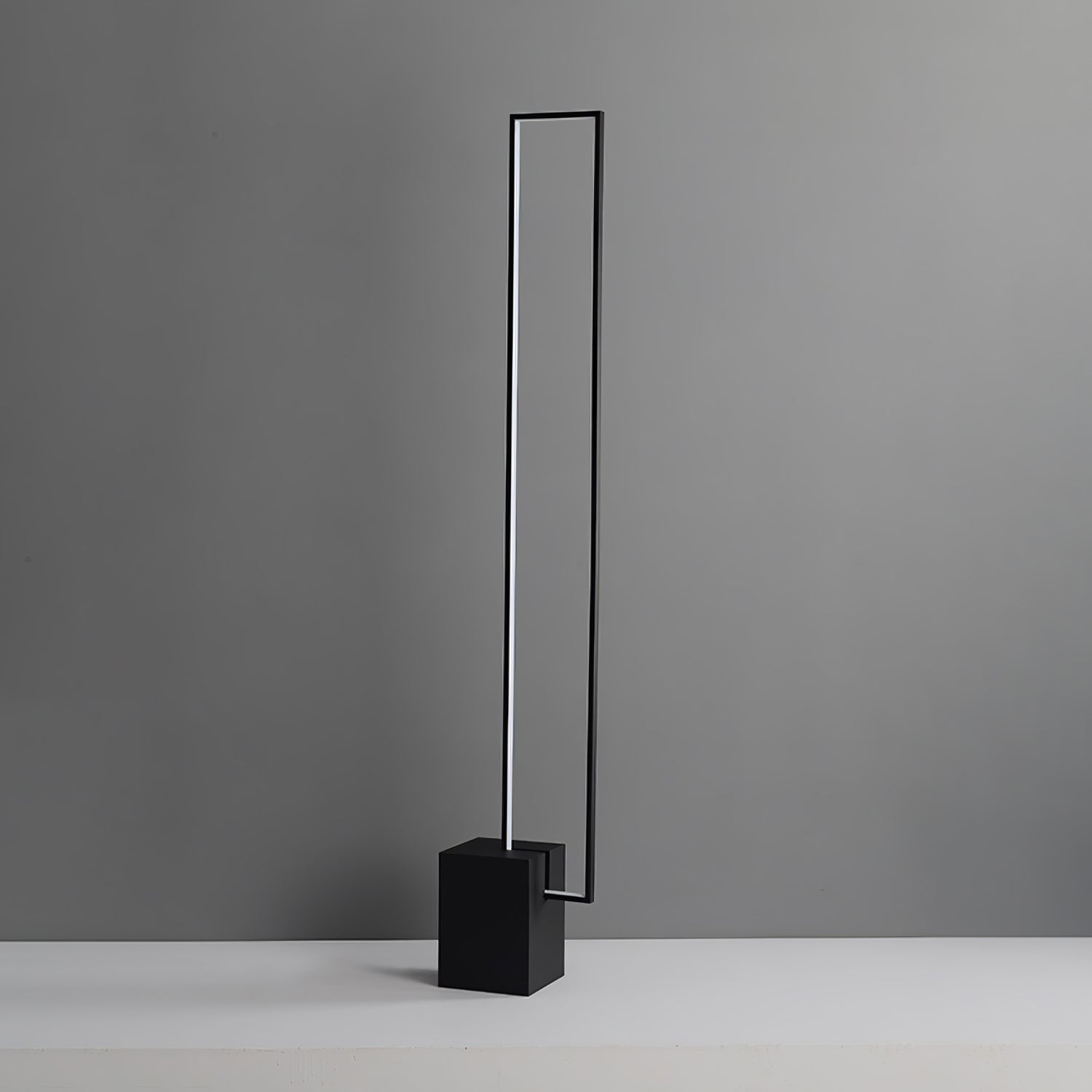 Minimalist Linear LED Standing Floor Lamp for Modern Living Room and Bedroom Reading