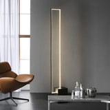 Minimalist Linear LED Standing Floor Lamp for Modern Living Room and Bedroom Reading