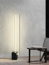 Minimalist Linear LED Standing Floor Lamp for Modern Living Room and Bedroom Reading