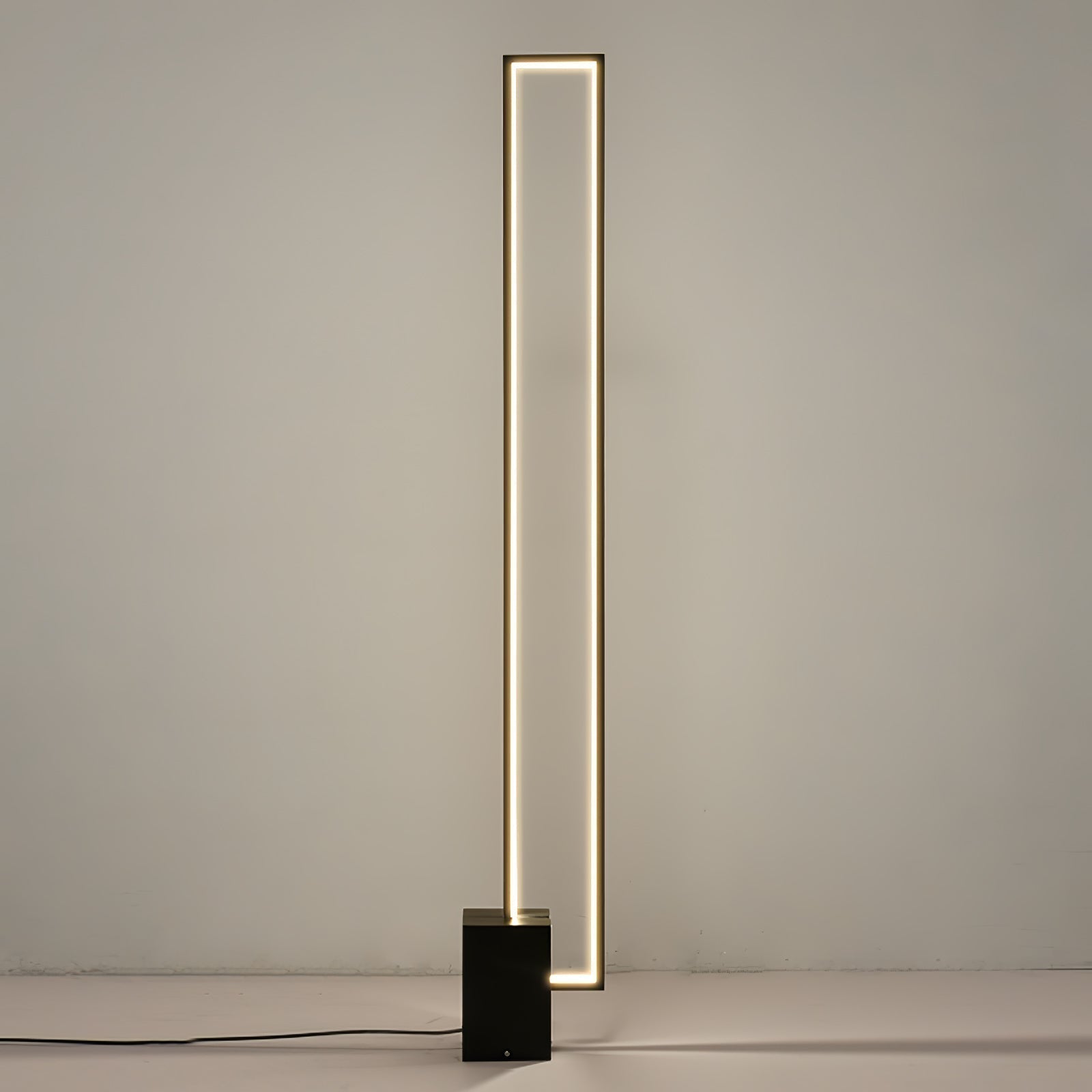 Minimalist Linear LED Standing Floor Lamp for Modern Living Room and Bedroom Reading
