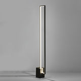 Minimalist Linear LED Standing Floor Lamp for Modern Living Room and Bedroom Reading