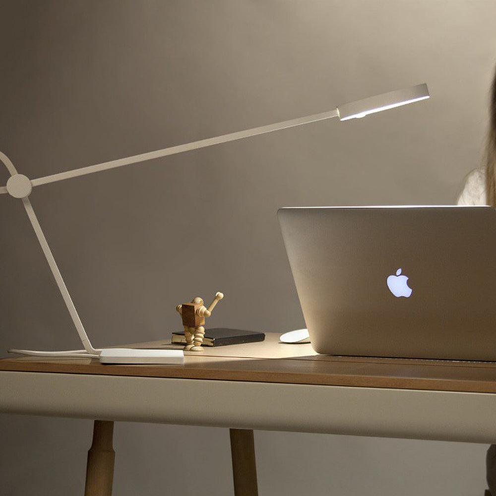 Modern Architectural Geometric LED Table Lamp for Contemporary Home Office and Living Spaces