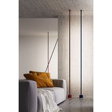 Modern Flexible Textile Floor to Ceiling LED Lamp Tension Based Adjustable Strip Lighting