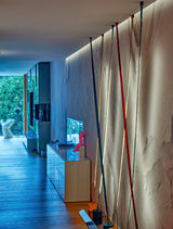 Modern Flexible Textile Floor to Ceiling LED Lamp Tension Based Adjustable Strip Lighting