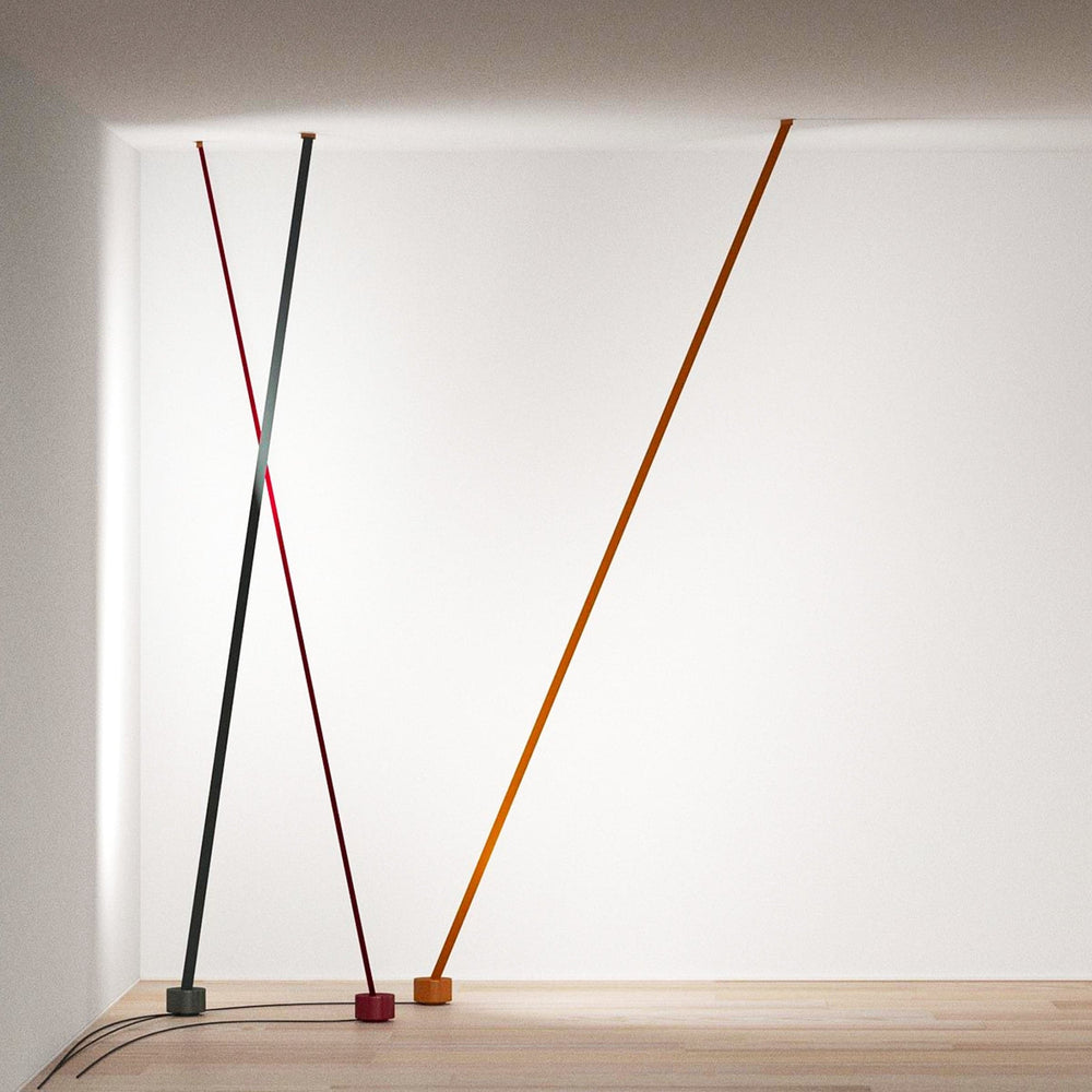 Modern Flexible Textile Floor to Ceiling LED Lamp Tension Based Adjustable Strip Lighting