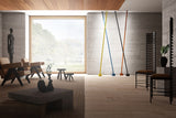 Modern Flexible Textile Floor to Ceiling LED Lamp Tension Based Adjustable Strip Lighting