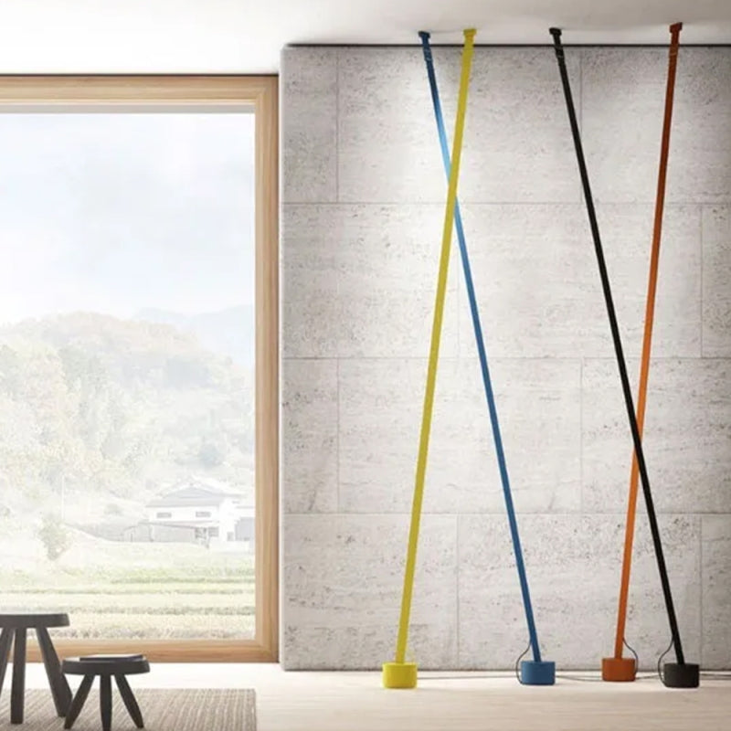 Modern Flexible Textile Floor to Ceiling LED Lamp Tension Based Adjustable Strip Lighting
