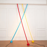 Modern Flexible Textile Floor to Ceiling LED Lamp Tension Based Adjustable Strip Lighting