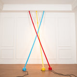 Modern Flexible Textile Floor to Ceiling LED Lamp Tension Based Adjustable Strip Lighting